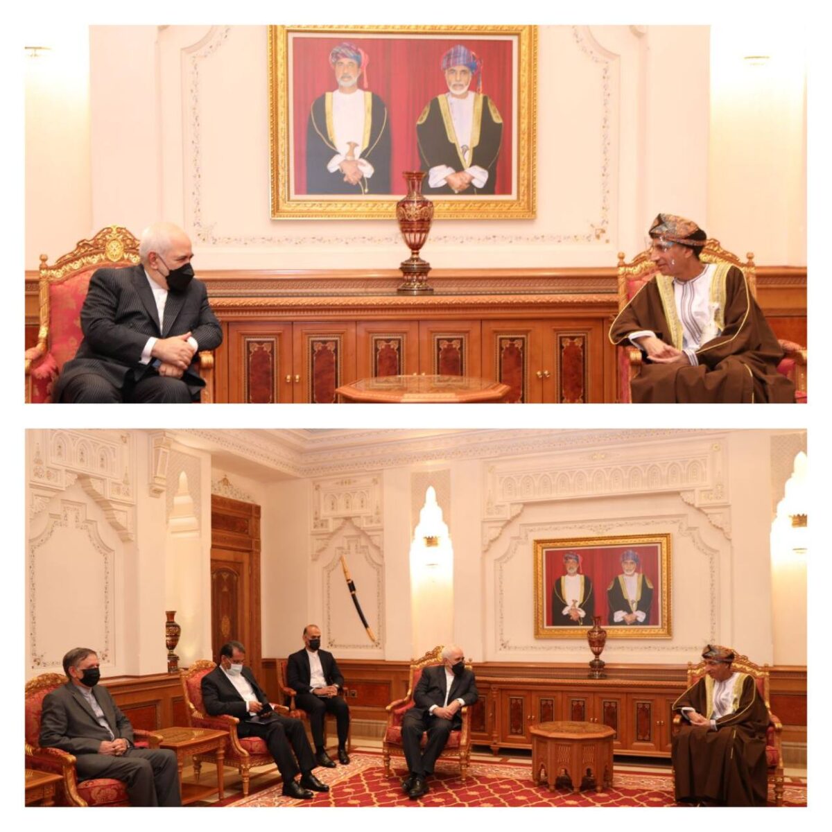 Iran FM, Oman's Deputy PM Call for Removing Barriers to Enhanced Ties