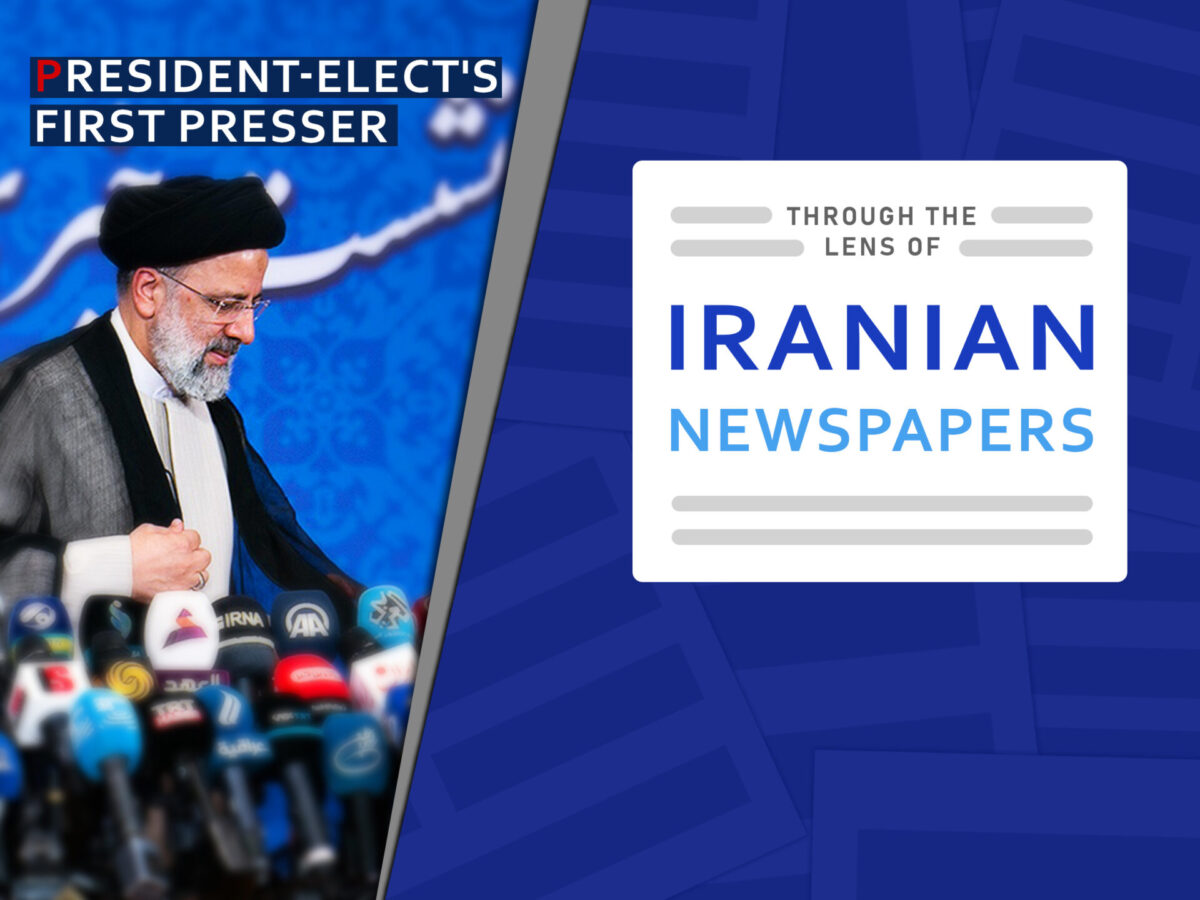 Raisi’s First Presser as President-Elect Makes Headlines in Iran