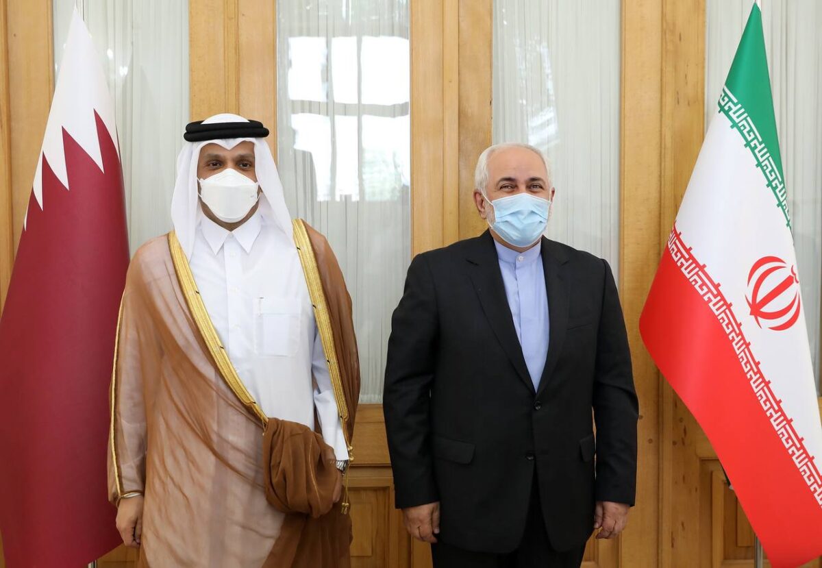Qatari Foreign Minister Meets Zarif during Unannounced Trip to Tehran 1 Qatari Foreign Minister Meets Zarif during Unannounced Trip to Tehran
