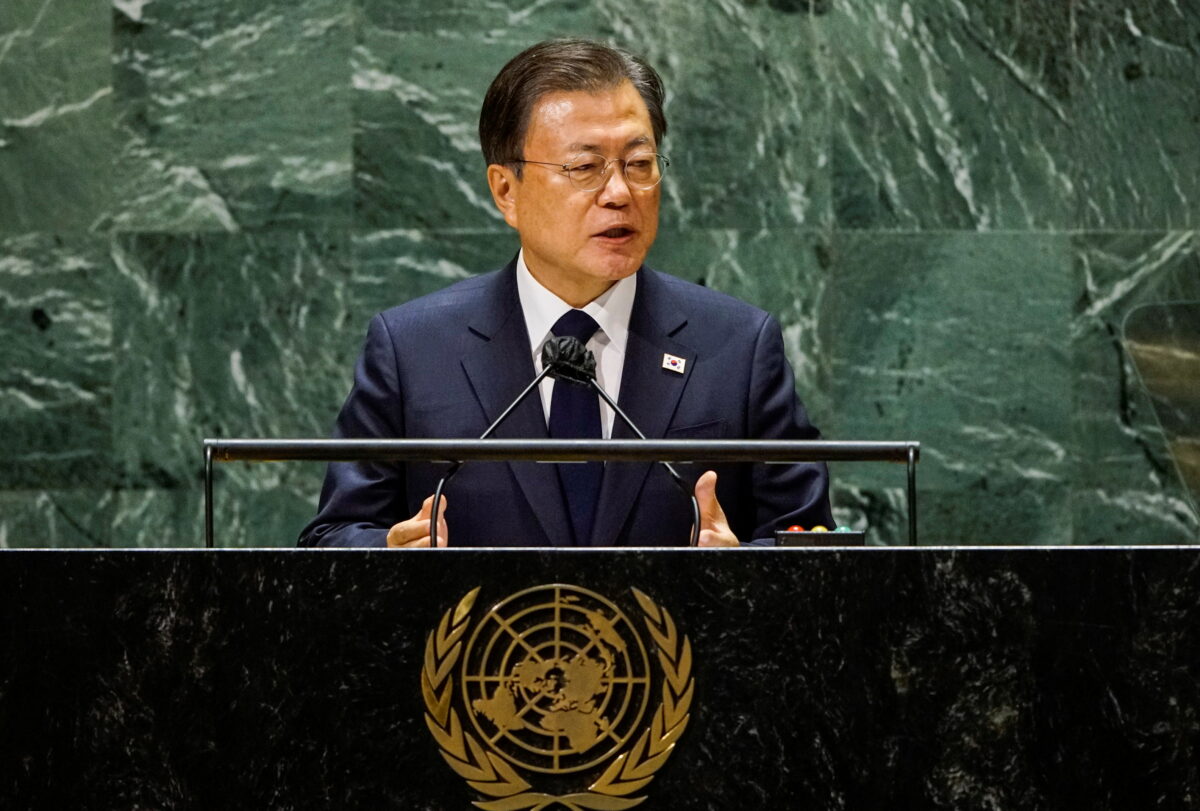 South Korea urges formal end to Korea War