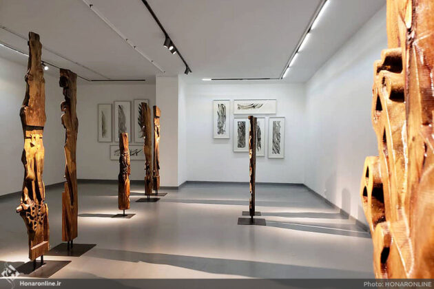“Tally Stick”, a combination of calligraphy and sculpture