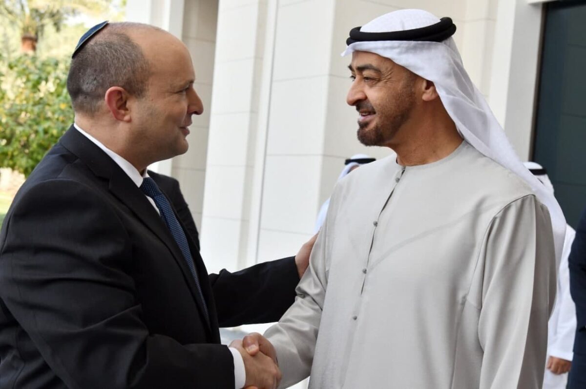 Israeli PM meets UAE Crown Prince in Abu Dhabi 1 Israeli PM meets UAE Crown Prince in Abu Dhabi