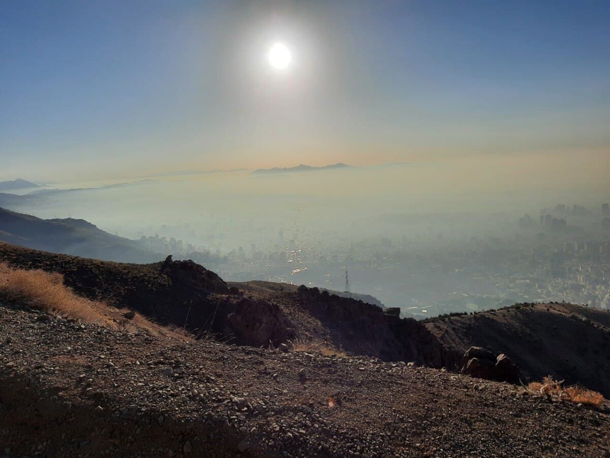 A view of Tehran from Tochal Heights, north of the Iranian capital