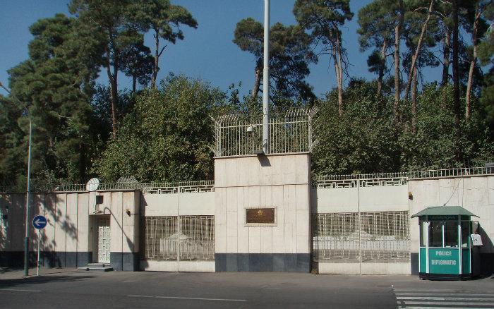 The Russian embassy in Tehran