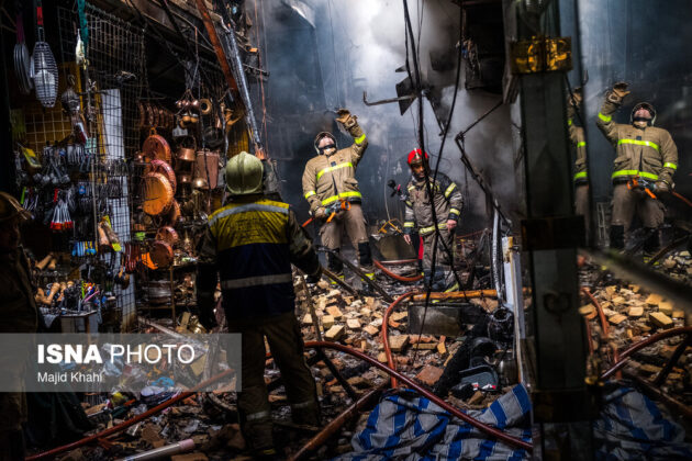 Tehran Bazaar fire extinguished