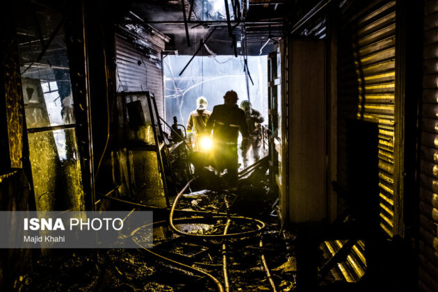 Tehran Bazaar fire extinguished