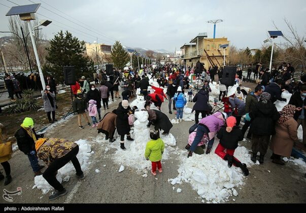 Hamedan hosting snowman making festival