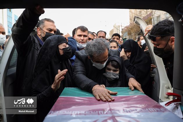 Iran holds mass funeral for military advisers killed in Israeli attack on Damascus