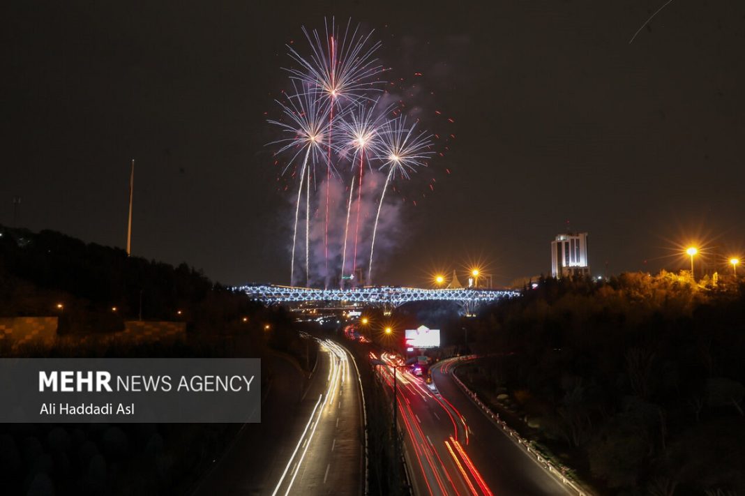 Iran’s capital celebrates start of New Year with fireworks