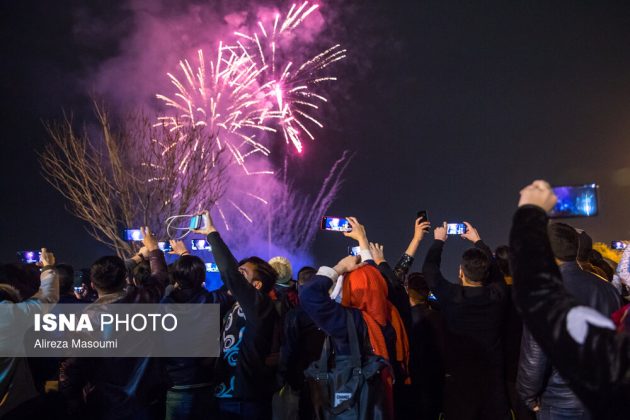 Iran’s capital celebrates start of New Year with fireworks