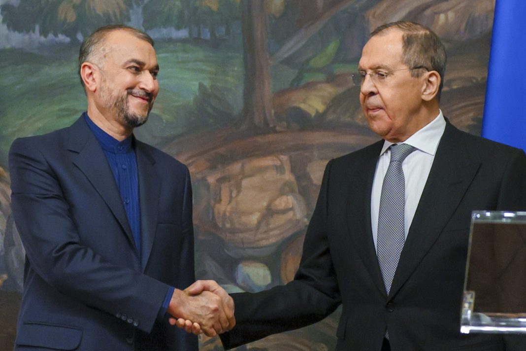 Iran and Russian FMs Amir Abdolahian Lavrov