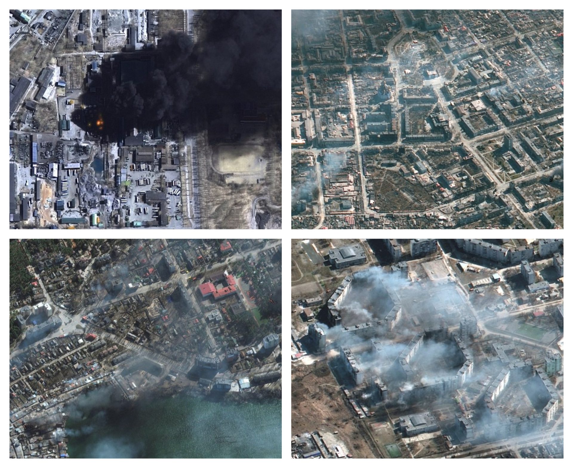 Satellite pictures show extent of destruction in Mariupol, Chernihiv and Irpin