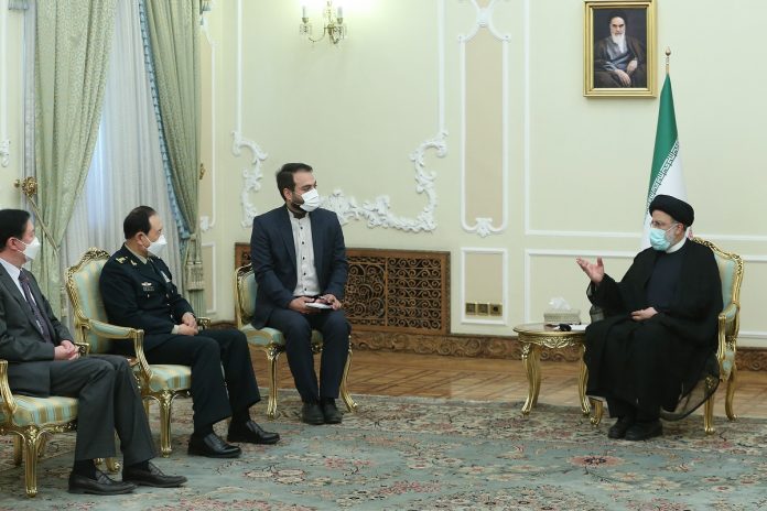 Iran President Ebrahim Raisi & China Defense Chief Wei Fenghe