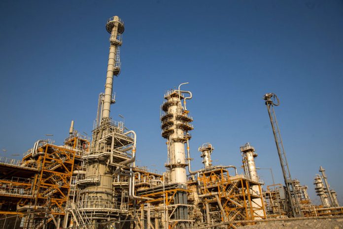 petrochemical factory in the southern Iranian port city of Mahshahr