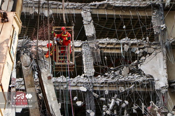 Iran building collapse