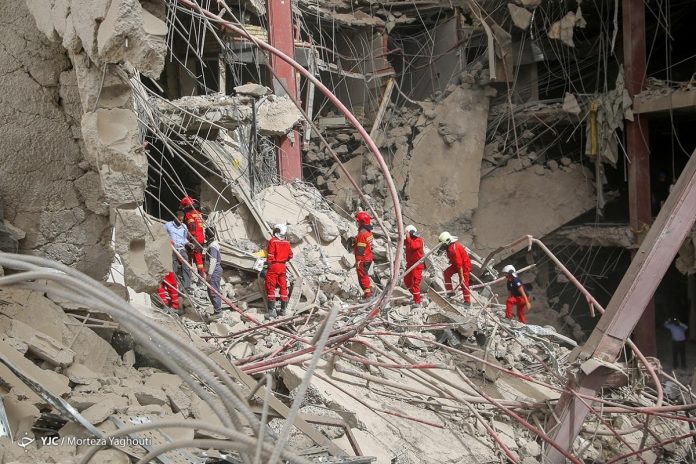 Iran building collapse