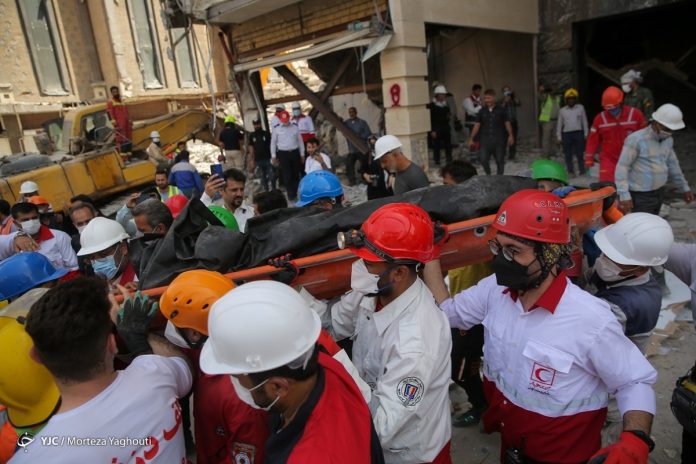 Iran building collapse