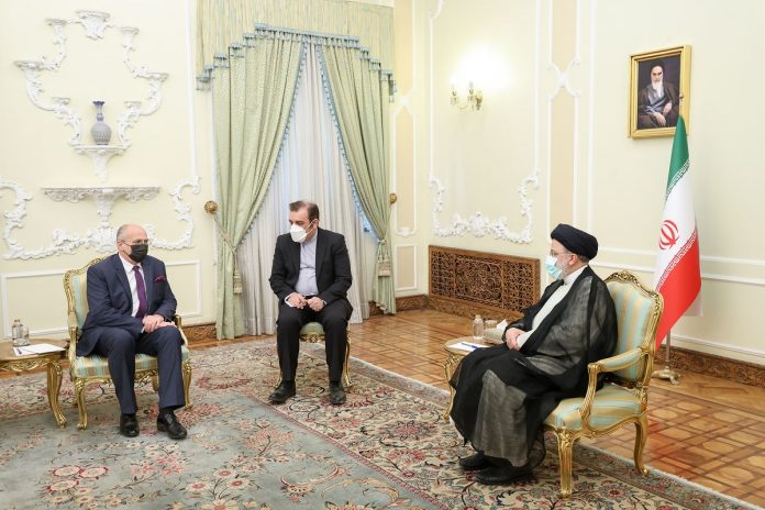 President Ebrahim Raisi & Polish Foreign Minister Zbigniew Rau President Ebrahim Raisi & Polish Foreign Minister Zbigniew Rau