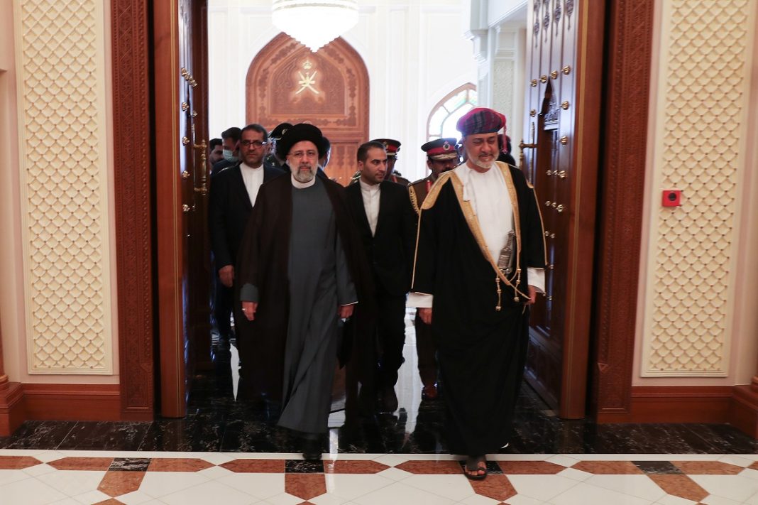 Iran President Ebrahim Raisi & Omani Sultan Haitham Bin Tarik