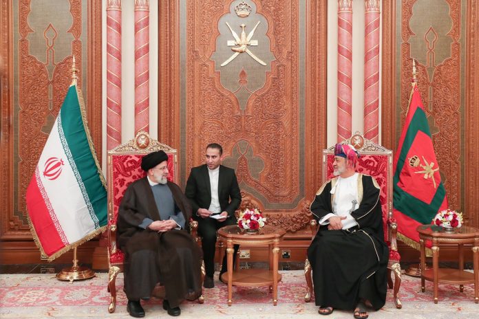 Iran President Ebrahim Raisi & Omani Sultan Haitham Bin Tarik