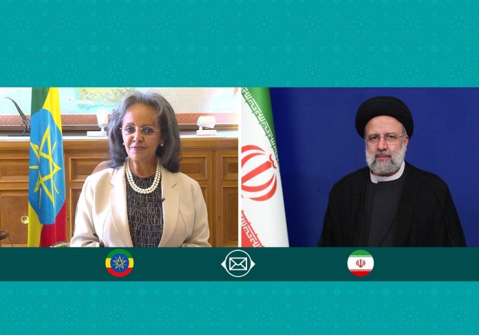 President Ebrain Raisi and Ethiopian President Sahle-Work Zewde