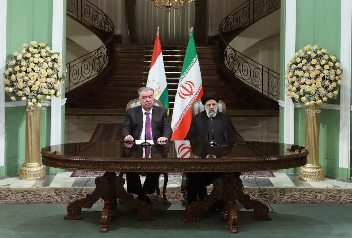 Iranian Tajik Presidents Ebrahim Rasisi & Emomali Rahmon