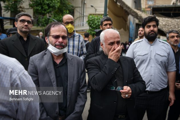 Funeral procession for Nader Talebzadeh