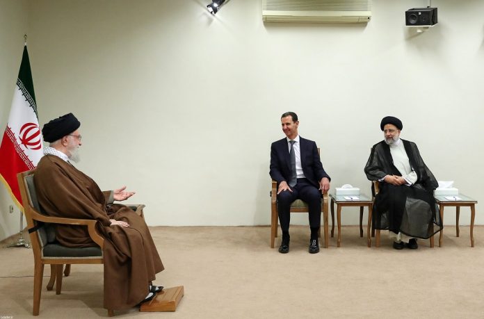 Syrian President Bashar Assad meets Iran's Leader & President Syrian President Bashar Assad meets Iran's Leader & President