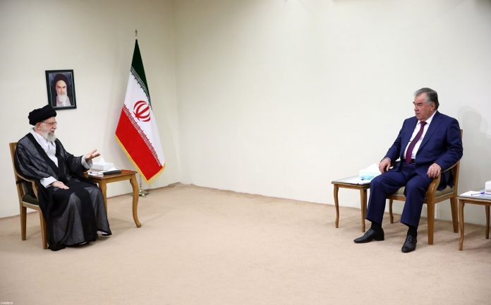 Iran’s leader Ayatollah Seyyed Ali Khamene & Tajikistan president