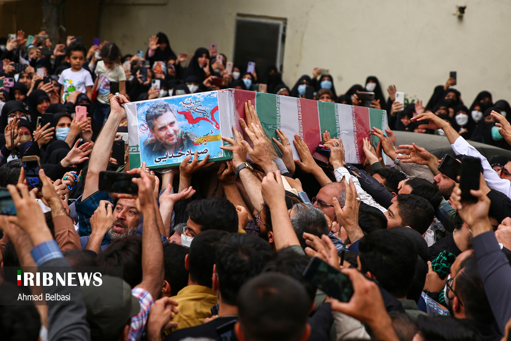 Tahran'da öldürülen şehit Hassan Seyyd Khodaee'ye veda