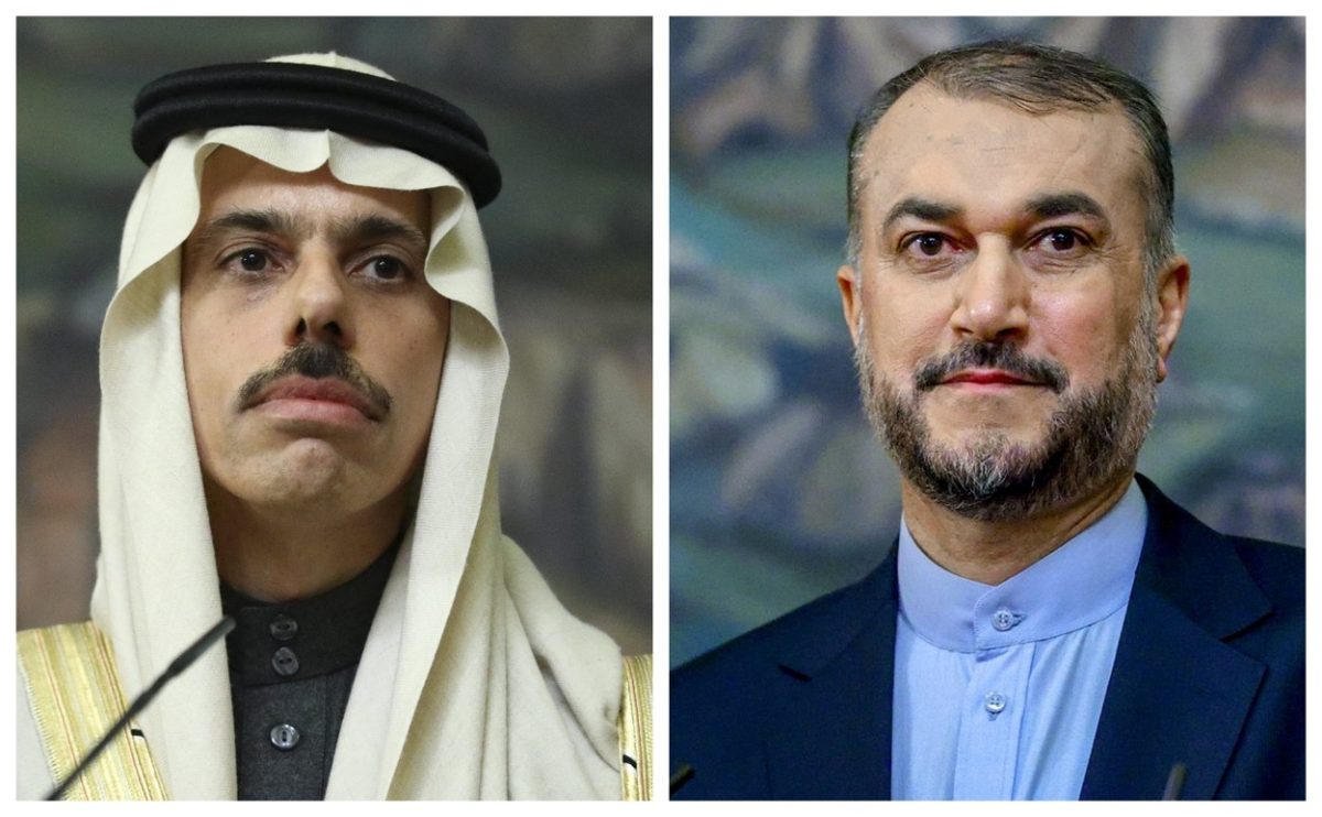 Iran FM says Saudi technical team visit to Tehran, Mashhad good 1 Iran and Saudi FMs Hossein Amir Abdolalhian and Faisal bin Farhan
