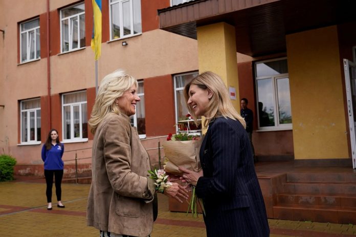 US first lady Jill Biden in Ukraine