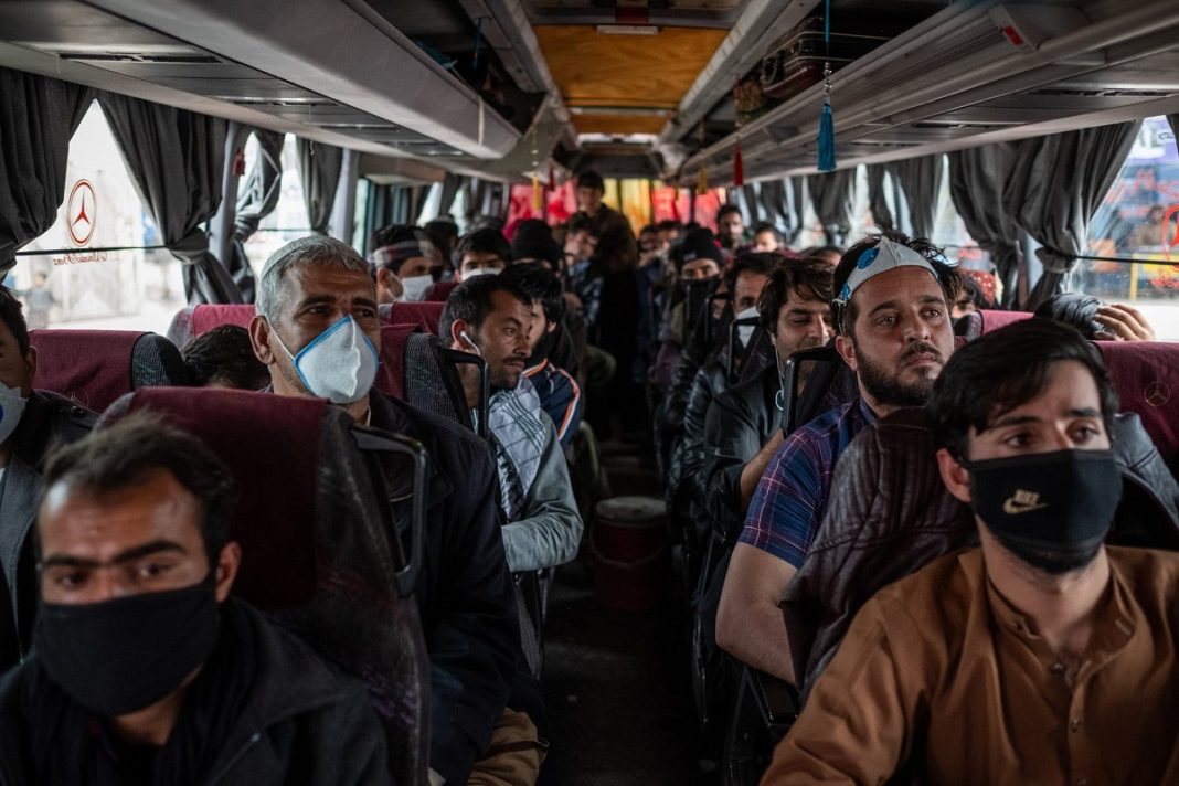 Afghan migrants in Iran