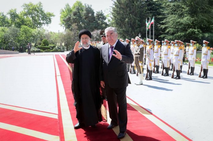 Iranian Tajik Presidents Ebrahim Rasisi & Emomali Rahmon