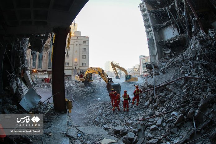Iran building collapse