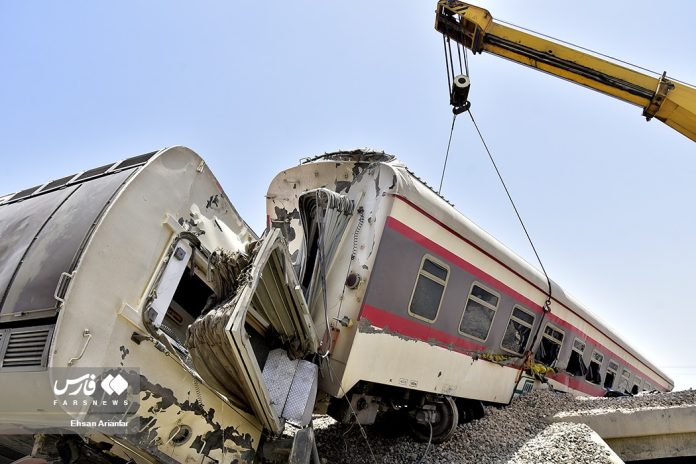 Iran train derailment