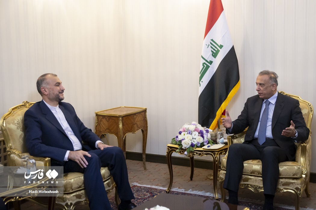 Iraqi Prime Minister Mustafa al-Kadhimi & Iran FM Amirabdollahian