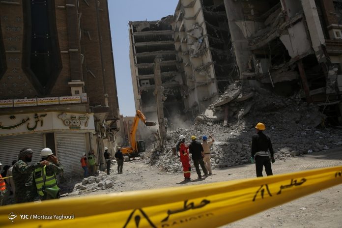 Iran building collapse