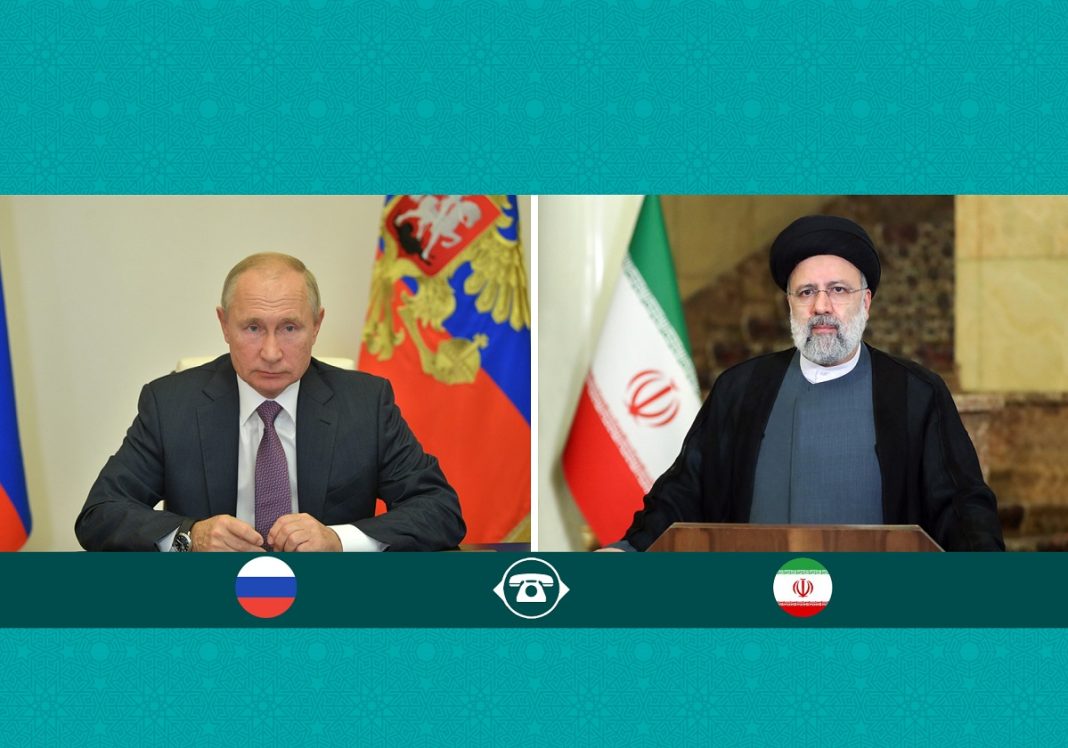 Iran & Russian Presidents Ebrahim Raisi & Vladimir Putin