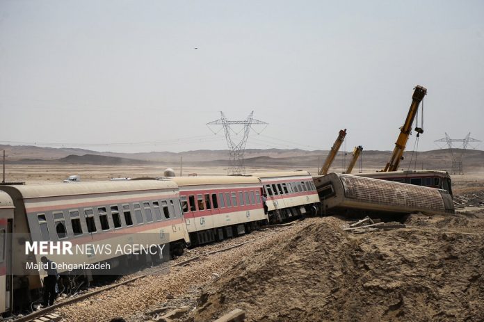 Iran train derailment