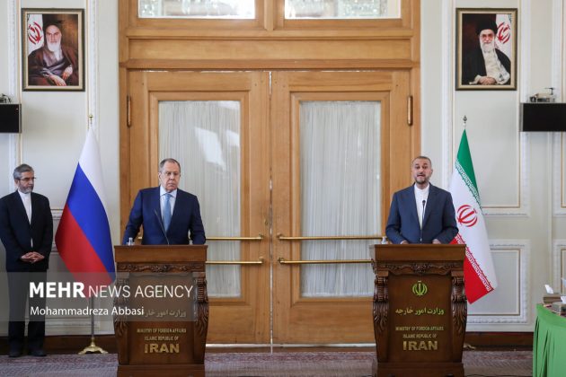 Iran and Russian FMs Lavrov Amirabdolahian