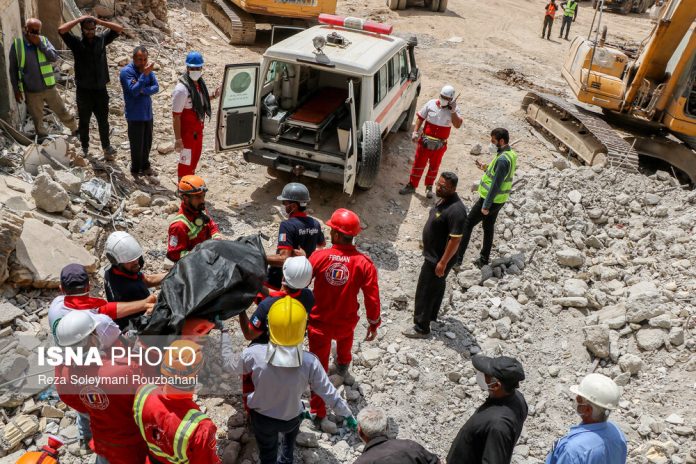 Iran building collapse