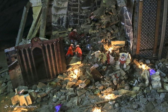 Iran building collapse death toll rises to 43