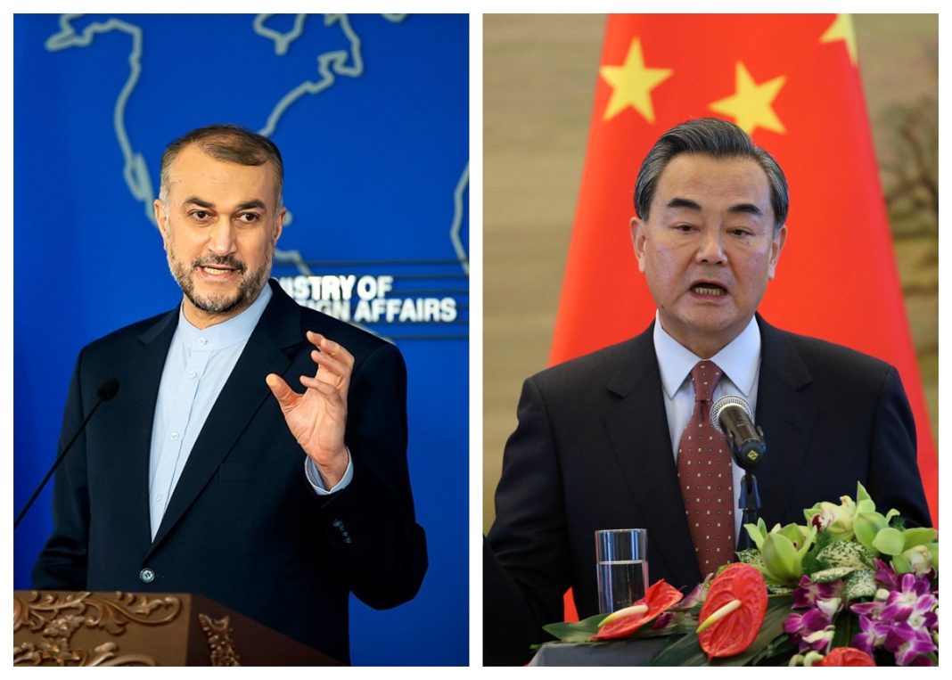 Iran and China FMs Amirabdollahian and Yi
