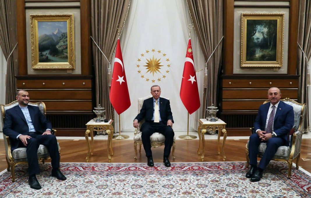 Erdogan, Amirabdollahian and Cavusoglu