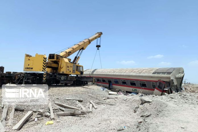 Iran train derailment