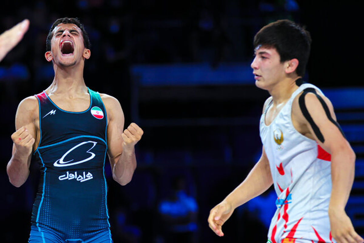 Iran's youth Greco-Roman wrestlers