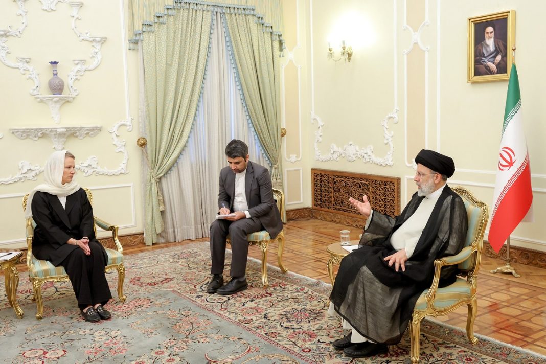 Iran President Ebrahim Raisi and Switzerland’s Ambassador to Tehran