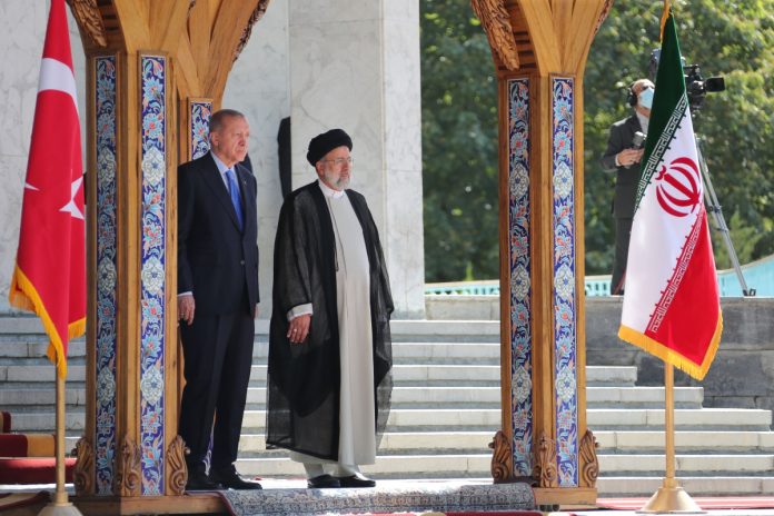 Iran and Turkey Presidents Raisi and Erdogan