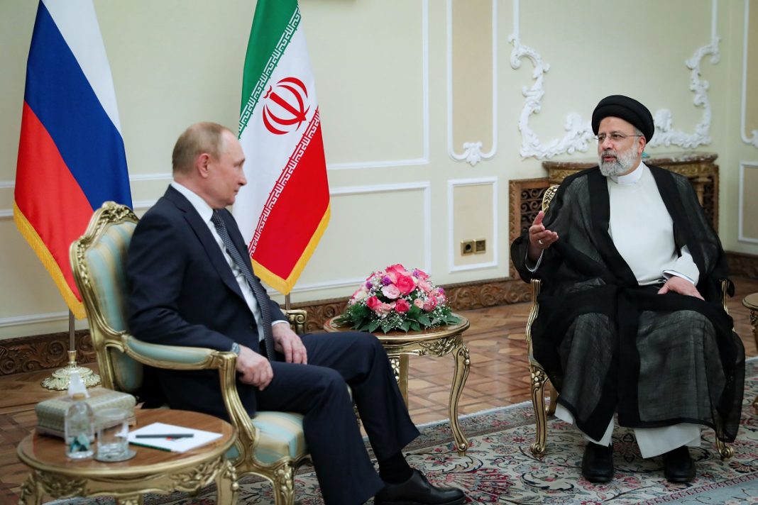 Iran and Russian Presidents Raisi and Putin